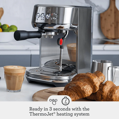 Sage Bambino Plus Compact Espresso Machine with Automatic Milk Frother | 15 Bar Espresso Maker – Brushed Stainless Steel