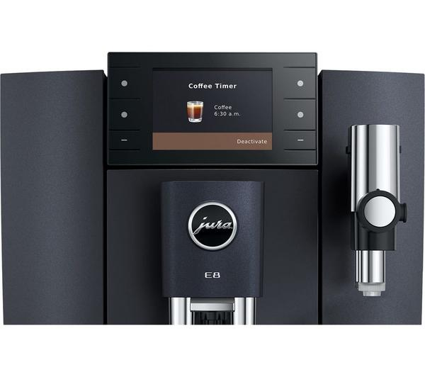 JURA E8 Smart Bean to Cup Coffee Machine - Cosmic Black
