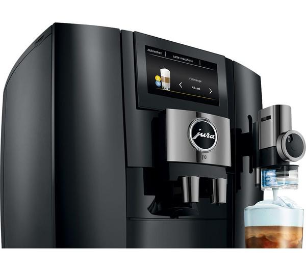 JURA J10 Smart Bean-to-Cup Coffee Machine – Piano Black