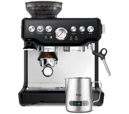 Sage SES875 Barista Express Espresso Machine with Milk Jug – Black Truffle