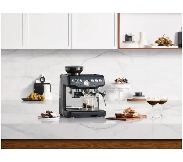 Sage SES875 Barista Express Espresso Machine with Milk Jug – Black Truffle